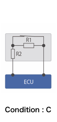 Internal resistor type detector switch