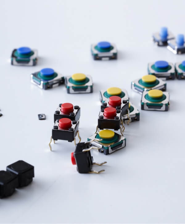 2 Microinterruttori TACT ALPS SKHHLVA010, SPST, 0.05A/12V, THT, Per Circuiti Stampati